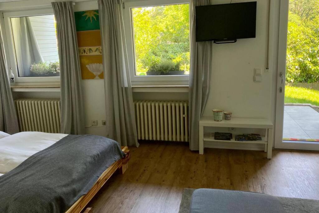 Bergische Oase - Ferienwohnung Oskar Overath Ngoại thất bức ảnh